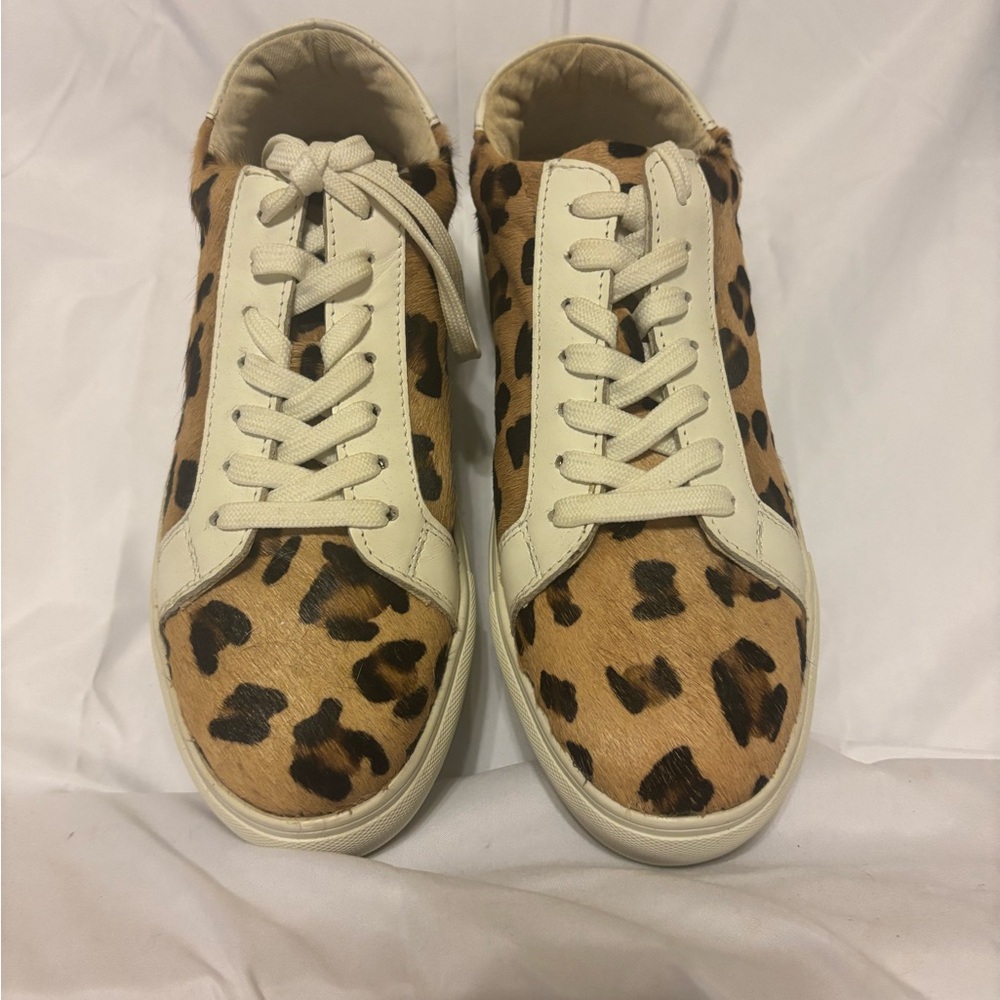 Myra Bag Tan and Black Leopard Sneakers